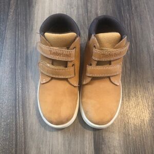 Timberland Kids Brown Boots with Velcro Straps